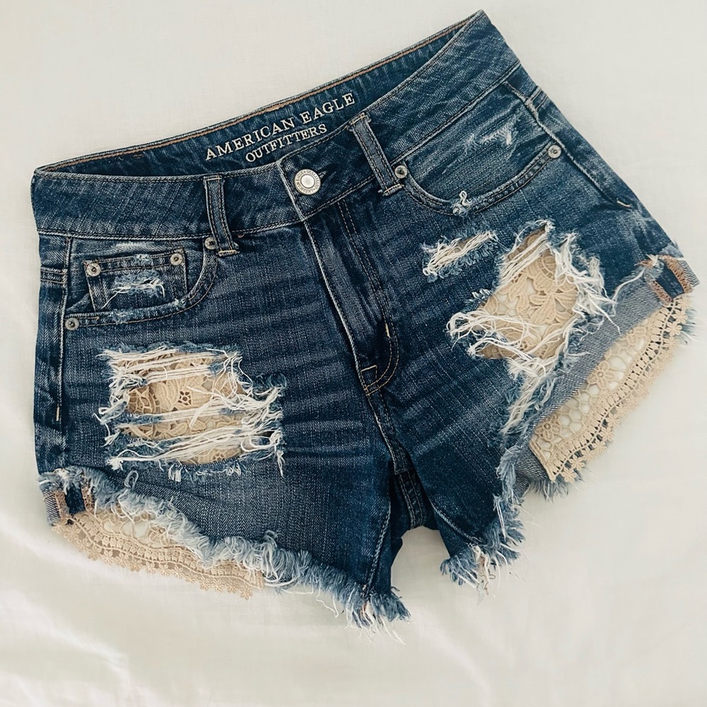 American Eagle Outfitters Hi-Rise Festival Shorts